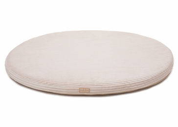 Produktbild von Wau-Snuggle Orthopädische Hundematte aus Cord in Creme Oval Größe L