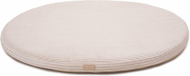 Wau-Snuggle Orthopädische Matte Cord Creme Oval XS – Bild 1 von 1