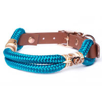 Produktbild von Wau-Straight Tauhalsband Jano XL aus Biothane Blau wasserabweisend 49-59cm