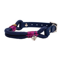Produktbild von Wau-Straight Tauhalsband Lilian XXL Blau aus Biothane wasserabweisend 59-69cm