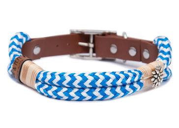 Produktbild von Wau-Straight Tauhalsband O'zapft is Blau Waterproof Größe M 33-40cm