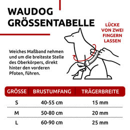 WAUDOG Hundegeschirr verstellbar aus Baumwolle Lila mit QR ID für kleine Hunde 40-55cm – Bild 1 von 4