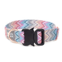 Produktbild von Waussoni Safety Hundehalsband aus wasserabweisendem Stoff in Bunt 39-64 cm