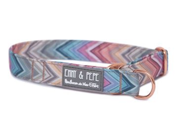 Produktbild von Waussoni Zugstopp Erziehungshalsband aus wasserabweisendem Stoff in Bunt 1,5cm