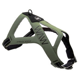 Produktbild von WAW Hundegeschirr Ergo Vest für mittlere Rassen in Village Forest Green/Black Größe XL
