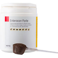 Produktbild von WDT Enterocon Forte Verdauungshilfe für Heimtiere als Pulver zur Unterstützung der Darmfunktion 375g