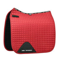 Produktbild von Weatherbeeta 2024 Prime Dressur Sattelpad für Ponys in Bittersweet Red aus Baumwolle