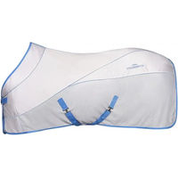 Produktbild von Weatherbeeta Air-Tec Standard Pferde Cooler Weidedecke aus Fleece in Weiß/Blau