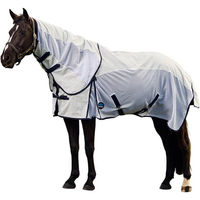 Produktbild von Weatherbeeta Airstream Combo Pferdedecke aus Polyester in Weiß Blau Grau