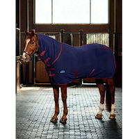 Produktbild von Weatherbeeta Anti-Static Fleece Cooler Combo Neck Pferdedecke in Blau oder Rot