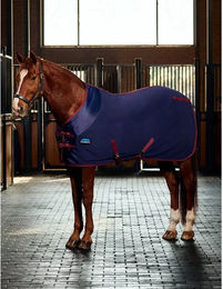WeatherBeeta Anti-Static Fleece Cooler Pferdedecke Standard Neck in Blau oder Rot – Bild 1 von 2