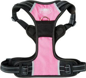 Weatherbeeta Anti-Zug Hundegeschirr für Reisen Schwarz Rosa XL – Bild 1 von 8