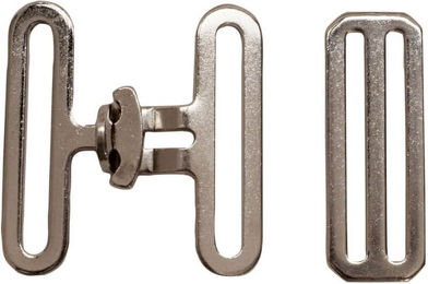 Weatherbeeta Bauchgurt-Schnallen für Decken 6er Set Silber – Bild 1 von 1