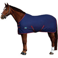 Produktbild von Weatherbeeta Baumwoll-Pferdedecke Standard Neck Navy/Burgundy