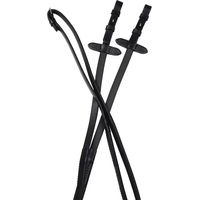 Produktbild von Weatherbeeta Collegiate Flexi Grip IV Zügel für Pferde aus Leder in Schwarz 48 Zoll