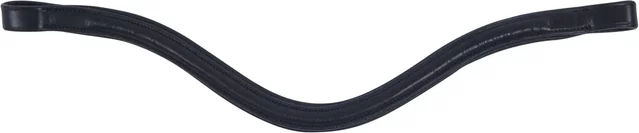 Produktbild von Weatherbeeta Collegiate IV Stirnband für Vollblut Pferde in Schwarz aus Leder