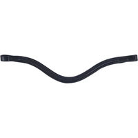 Produktbild von Weatherbeeta Collegiate IV Stirnband für Vollblut Pferde in Schwarz aus Leder