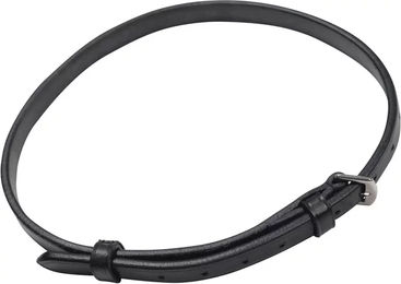 Produktbild von Weatherbeeta Collegiate Sattelgurt aus Leder in Schwarz Full