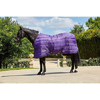 Produktbild von WeatherBeeta ComFiTec 210D Channel Quilt Stable Rug für Pferde Medium Navy Silber Rot