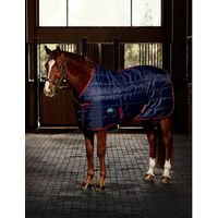 Produktbild von Weatherbeeta Comfitec 210D Channel Quilt Stable Standard Neck Pferdedecke Blau 165 cm