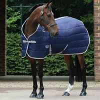 Produktbild von Weatherbeeta Comfitec 210d Kanal Quilt Pferdedecke Navy/Silver - 100 g