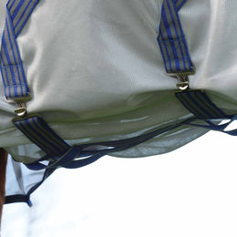 Weatherbeeta Comfitec Airflow II Combo Neck und Fly Rug Pferdedecke Grau Blau – Bild 1 von 8