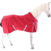 Produktbild von WeatherBeeta ComFiTec Classic Lite Standard Neck Turnout Rug Pferdedecke Rot Blau Silber