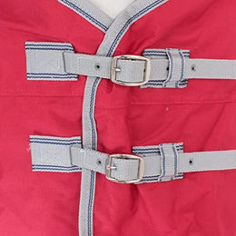 Weatherbeeta Comfitec Classic Medium-Lite Kombi-Halsdecke für Pferde Rot/Silber 152cm - 100 g – Bild 1 von 4