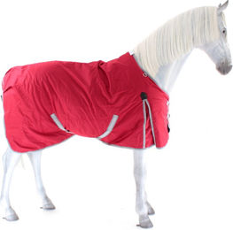 Weatherbeeta Comfitec Classic Standard Weidedecke für Pferde Größe M Rot Silber Navy – Bild 1 von 7
