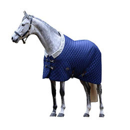Weatherbeeta Comfitec Deluxe Diamant Quilt Pferdedecke Fleece Navy Medium - 250 g – Bild 1 von 3