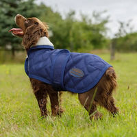 Produktbild von Weatherbeeta Comfitec Deluxe Diamond Quilt Hundemantel Winter Fleece Weiß Blau