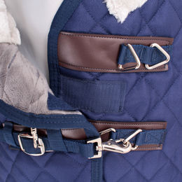 Weatherbeeta ComfiTec Deluxe Diamond Quilt Stalldecke für Pferde Größe M 250g Navy Blau – Bild 1 von 4