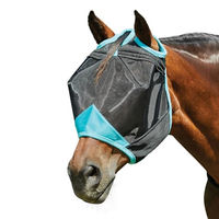 Produktbild von WeatherBeeta Comfitec Deluxe Fine Mesh Fliegenmaske Schwarz Türkis