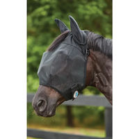 Produktbild von Weatherbeeta Comfitec Double Dart Deluxe Fliegenmaske mit Ohren für Ponys Schwarz