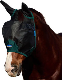 Weatherbeeta Comfitec Durable Mesh Fliegenmaske mit Ohrenschutz in Grau Schwarz Größe L – Bild 1 von 3