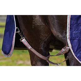 Weatherbeeta Comfitec Essential Combo Hals Lite Plus Pferdedecke aus Oxford-Gewebe Navy Silber Rot – Bild 1 von 2