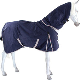 Produktbild von WeatherBeeta Comfitec Essential Combo Pferdedecke Medium Navy Silber Rot