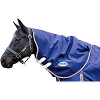 Produktbild von WeatherBeeta Comfitec Essential Lite Neck Cover Warmblood Navy Silver Red