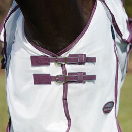 Weatherbeeta Comfitec Essential Mesh II Combo Hals Pferdedecke Weiß Grau - 1 Stk. – Bild 1 von 6