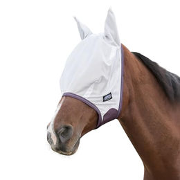 WeatherBeeta Comfitec Essential Netzmaske für Ponys in Weiß Braun Grau – Bild 1 von 2
