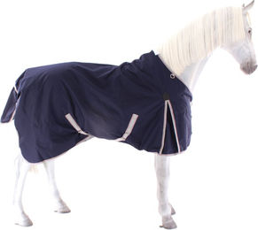 Weatherbeeta Comfitec Essential Standard Pferdedecke Medium Navy Silber Rot – Bild 1 von 3