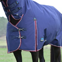 Produktbild von Weatherbeeta Comfitec Essential Turnout Combo Pferdedecke aus Polyester in Burgundy/Navy