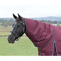 Produktbild von Weatherbeeta Comfitec Essential Turnout Neck Cover Pferdedecke 220g Navy/Burgundy