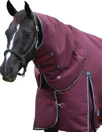 WeatherBeeta Comfitec Essential Weidedecke mit Halsteil für Ponys in Burgunderrot – Bild 1 von 1