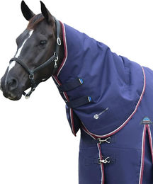WeatherBeeta Comfitec Essential Weidedecke mit Halsteil für Warmblut in Marine – Bild 1 von 1