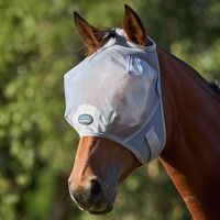 Produktbild von WeatherBeeta Comfitec Fine Mesh Fliegenmaske für Pferde Größe M Grau