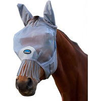 Produktbild von Weatherbeeta Comfitec Fliegenmaske mit Ohren und Quasten Grau XS