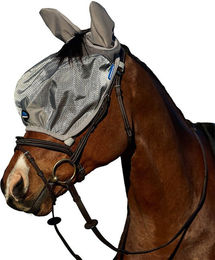 WeatherBeeta Comfitec Hexi Shield Ride On Fliegenmaske für Pferde aus Nylon in Grau Silber Grösse M – Bild 1 von 3