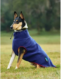 Weatherbeeta Comfitec Hundemantel mit Reißverschluss aus Polyester in Navy/Burgundy – Bild 1 von 8