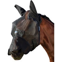 Produktbild von Weatherbeeta Comfitec Insect Guard Fliegenmaske mit Ohren und Nase Schwarz Größe L